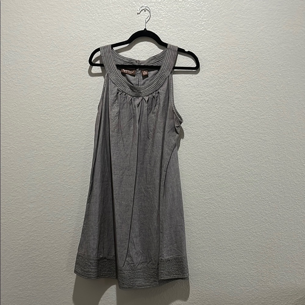 Speed Control Dress Brown‎ Sz.3X Sleeveless Vacation Wear Cotton SummerTC0730